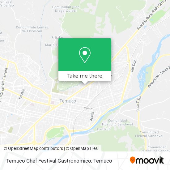 Temuco Chef Festival Gastronómico map