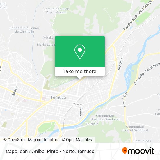 Capolican / Anibal Pinto - Norte map