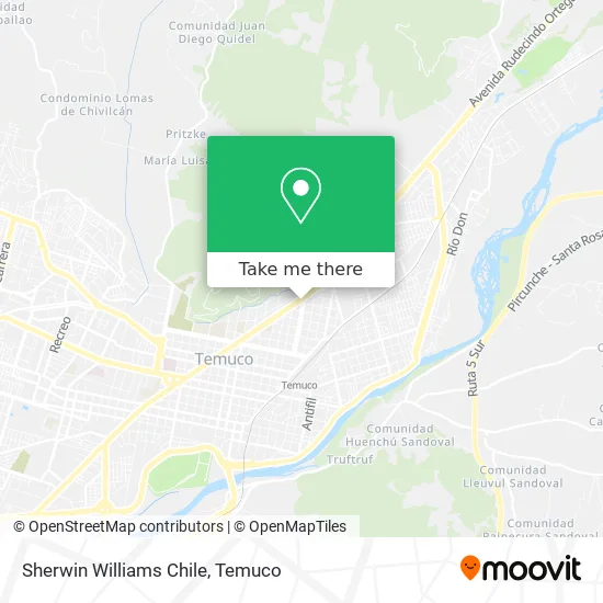 Sherwin Williams Chile map