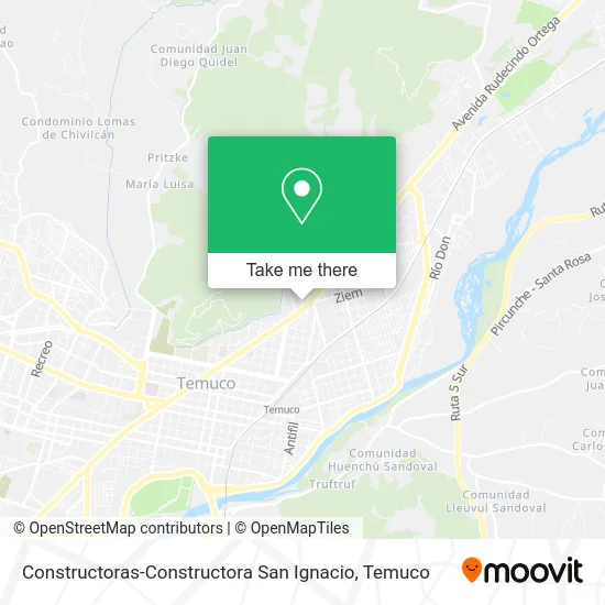 Constructoras-Constructora San Ignacio map