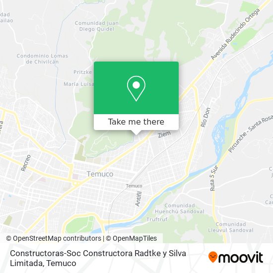 Constructoras-Soc Constructora Radtke y Silva Limitada map
