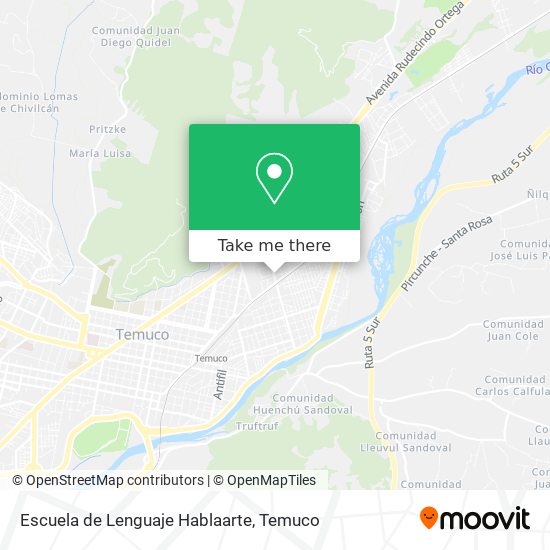 Escuela de Lenguaje Hablaarte map