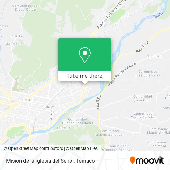 Misión de la Iglesia del Señor map