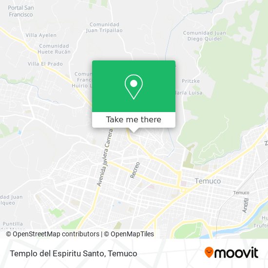 Mapa de Templo del Espiritu Santo