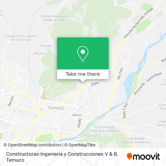 Constructoras-Ingenieria y Construcciones V & B map