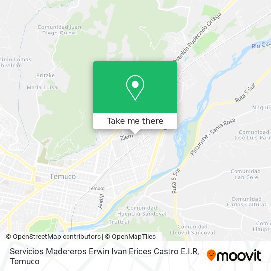 Servicios Madereros Erwin Ivan Erices Castro E.I.R map