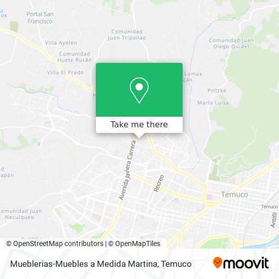 Mapa de Mueblerias-Muebles a Medida Martina