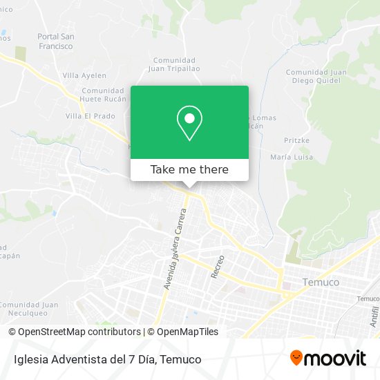 Iglesia Adventista del 7 Día map