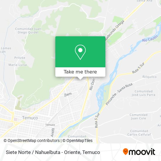 Siete Norte / Nahuelbuta - Oriente map