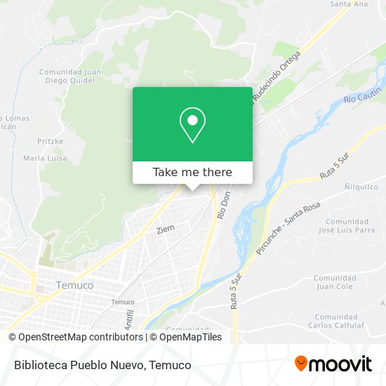 Biblioteca Pueblo Nuevo map