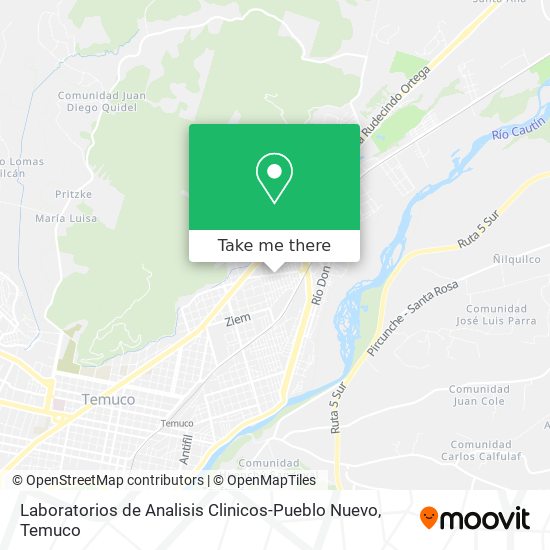 Mapa de Laboratorios de Analisis Clinicos-Pueblo Nuevo