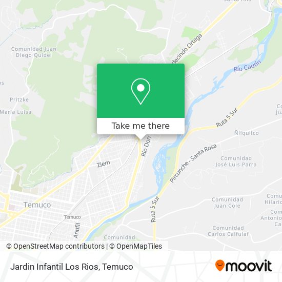 Mapa de Jardin Infantil Los Rios