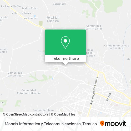 Moonix Informatica y Telecomunicaciones map