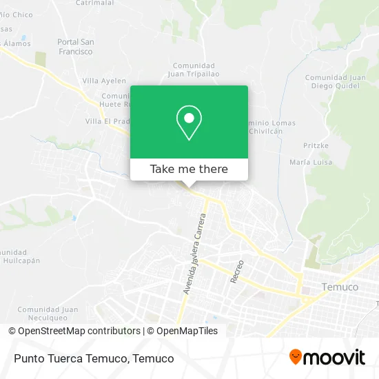 Punto Tuerca Temuco map