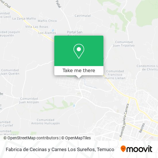 Fabrica de Cecinas y Carnes Los Sureños map