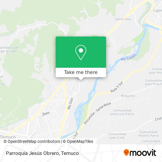 Mapa de Parroquia Jesús Obrero