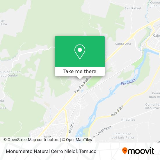 Monumento Natural Cerro Nielol map