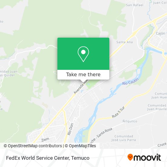 Mapa de FedEx World Service Center