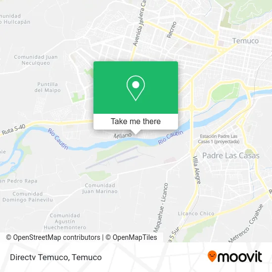 Directv Temuco map