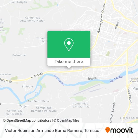 Victor Robinson Armando Barria Romero map