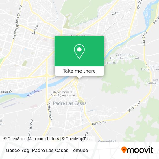 Mapa de Gasco Yogi Padre Las Casas