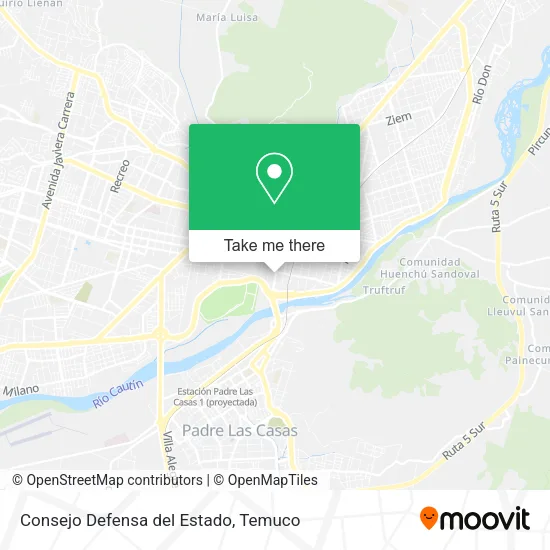 Mapa de Consejo Defensa del Estado