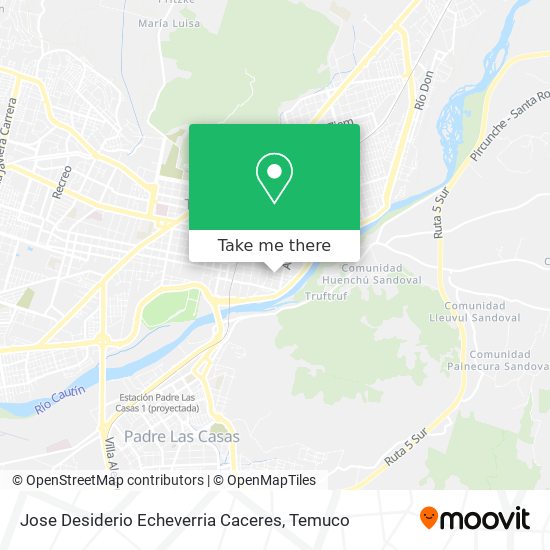 Jose Desiderio Echeverria Caceres map