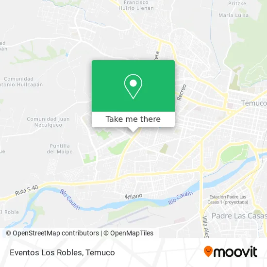 Eventos Los Robles map