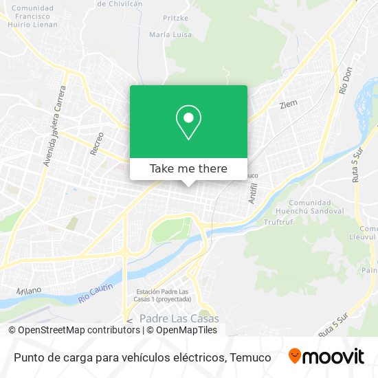Mapa de Punto de carga para vehículos eléctricos