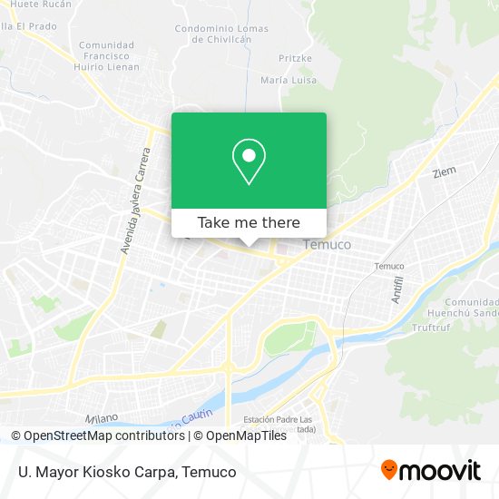 U. Mayor Kiosko Carpa map