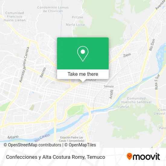 Confecciones y Alta Costura Romy map