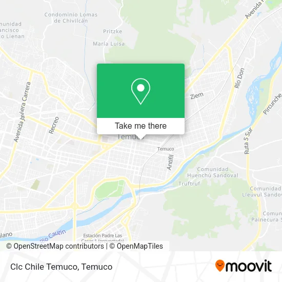 Clc Chile Temuco map