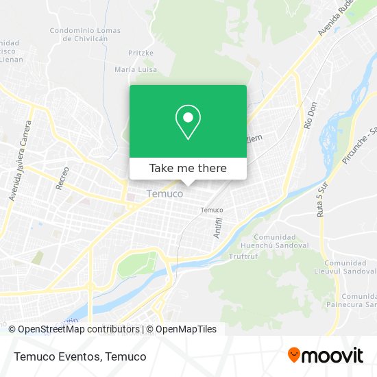 Mapa de Temuco Eventos