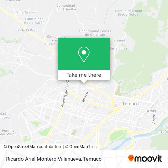 Ricardo Ariel Montero Villanueva map