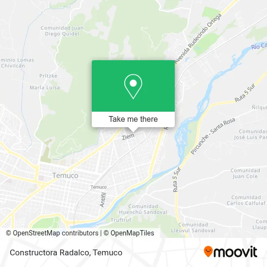 Constructora Radalco map