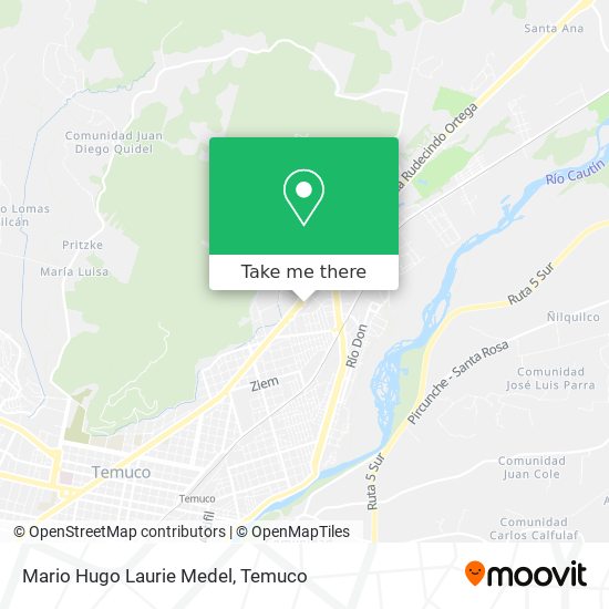 Mario Hugo Laurie Medel map