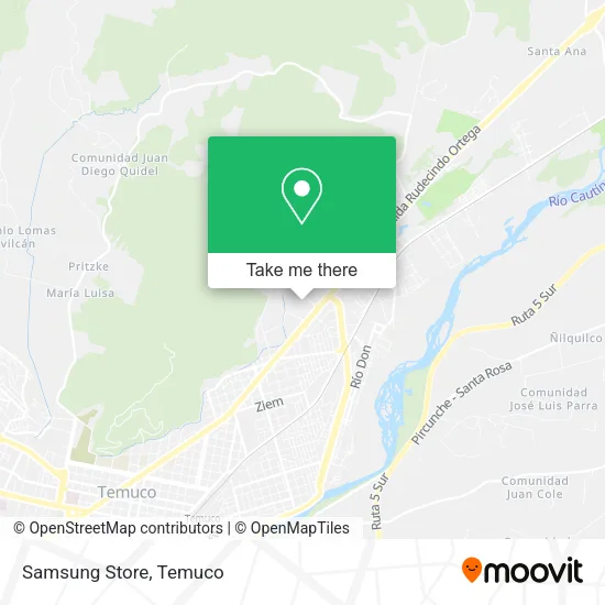 Mapa de Samsung Store