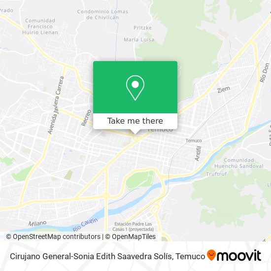 Cirujano General-Sonia Edith Saavedra Solís map