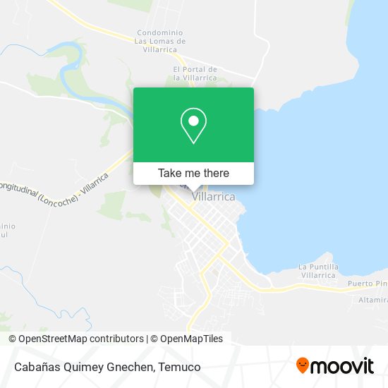 Mapa de Cabañas Quimey Gnechen