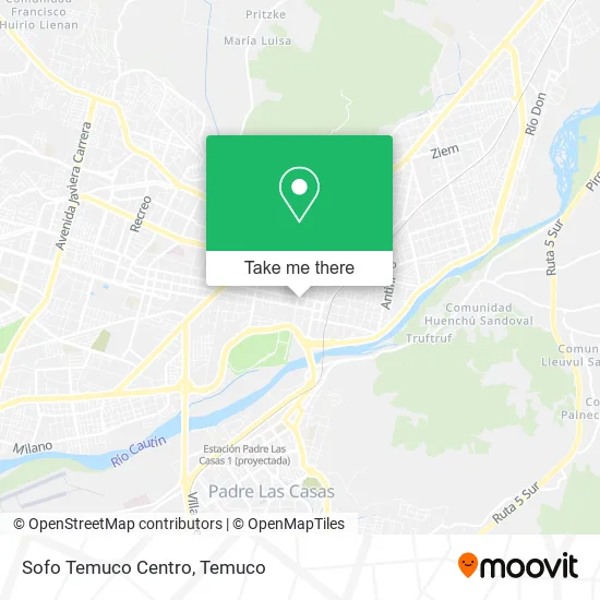 Mapa de Sofo Temuco Centro