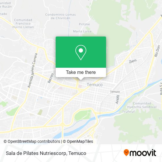 Mapa de Sala de Pilates Nutriescorp