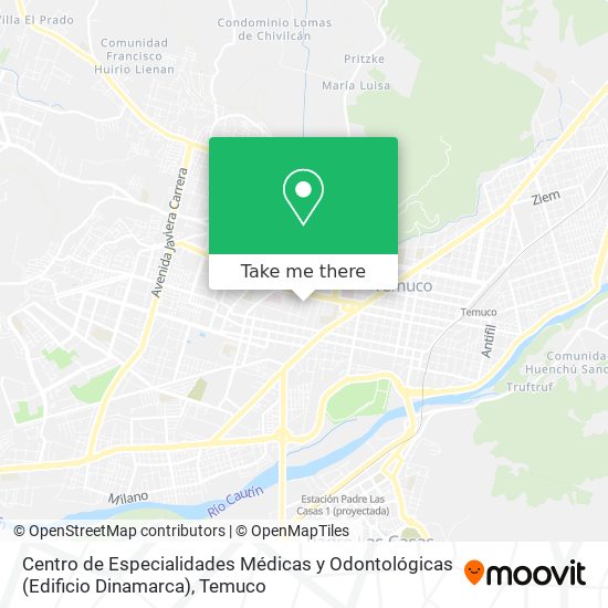 Mapa de Centro de Especialidades Médicas y Odontológicas (Edificio Dinamarca)