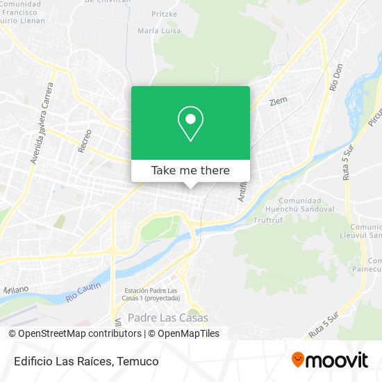 Edificio Las Raíces map