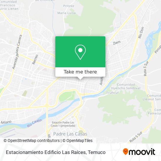 Estacionamiento Edificio Las Raíces map