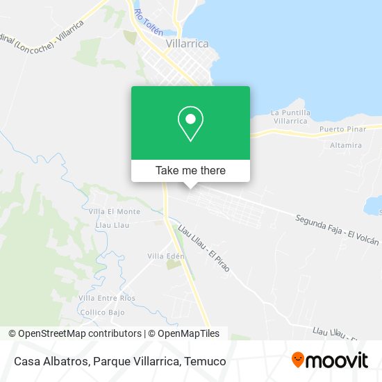 Mapa de Casa Albatros, Parque Villarrica