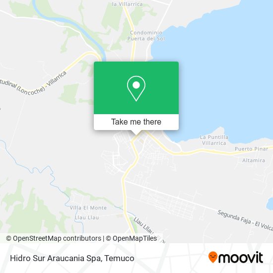 Hidro Sur Araucania Spa map