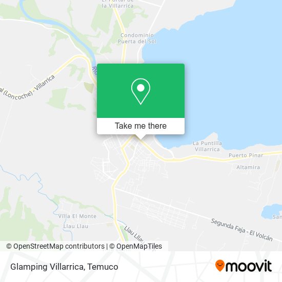 Glamping Villarrica map