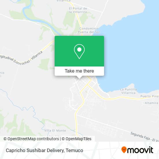 Capricho Sushibar Delivery map