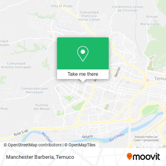Manchester Barbería map
