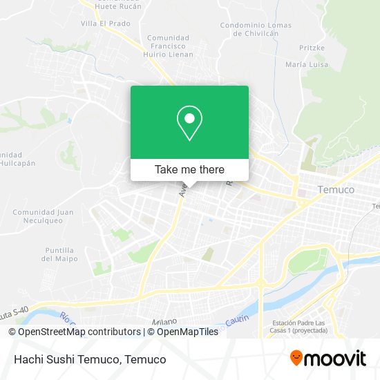 Hachi Sushi Temuco map